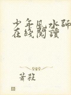少年风水师小说在线阅读