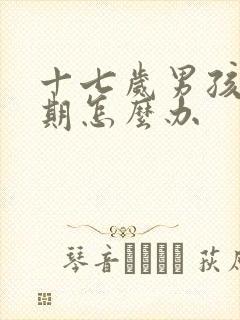 十七岁男孩叛逆期怎么办