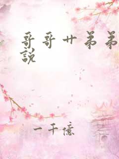 哥哥艹弟弟的小说