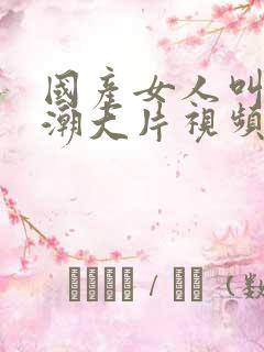 国产女人叫床高潮大片视频