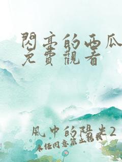 闪亮的西瓜高清免费观看