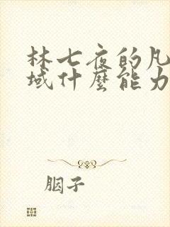 林七夜的凡尘神域什么能力