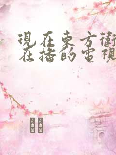 现在东方卫视正在播的电视剧