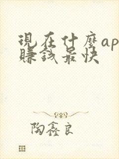 现在什么app赚钱最快