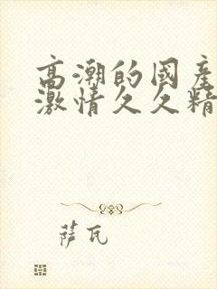 高潮的国产毛片激情久久精品