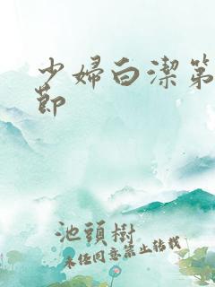 少妇白洁第五章节