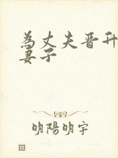 为丈夫晋升的的妻子