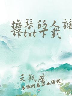 抚琴的人谁与争锋txt下载