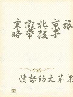 寒假北京旅游攻略带孩子
