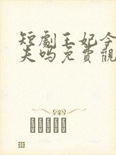 短剧王妃今天休夫吗免费观看