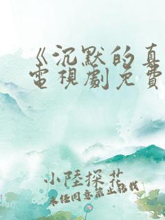 《沉默的真相》电视剧免费观看
