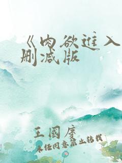 《肉欲进入》无删减版