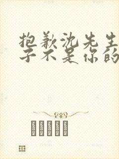 抱歉沈先生,孩子不是你的免费