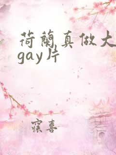 荷兰真做大尺度gay片