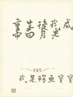重生后我成了皇帝白月光