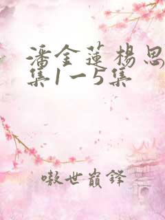 潘金莲杨思敏全集1一5集