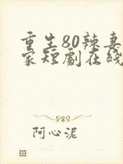 重生80辣妻当家短剧在线观看