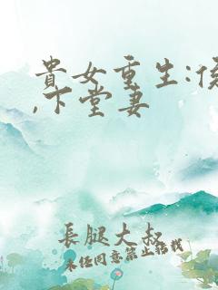 贵女重生:侯府,下堂妻