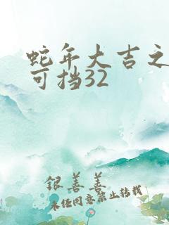 蛇年大吉之婚不可挡32