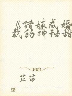 《错嫁成婚:总裁的神秘甜妻》