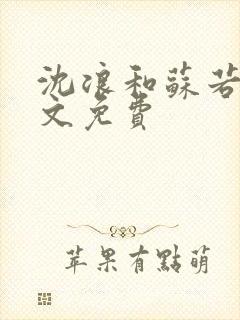 沈浪和苏若雪全文免费