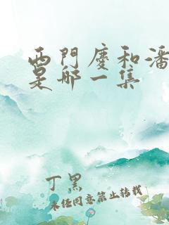 西门庆和潘金莲是哪一集