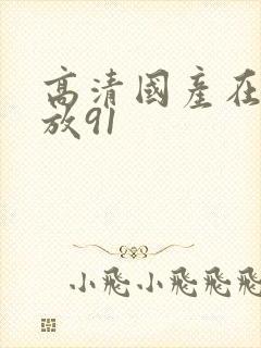 高清国产在线播放91