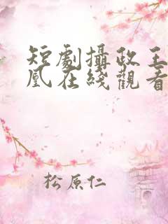 短剧摄政王的囚凰在线观看