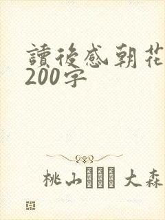 读后感朝花夕拾200字