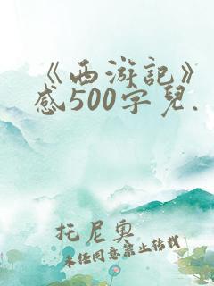 《西游记》读后感500字儿.