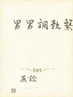 男男调教系小说