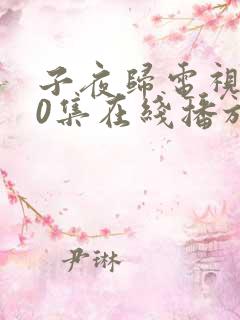 子夜归电视剧30集在线播放
