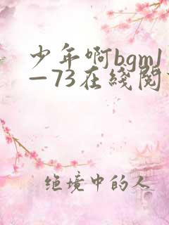 少年啊bgm1—73在线阅读