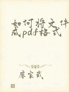 如何将文件扫描成pdf格式