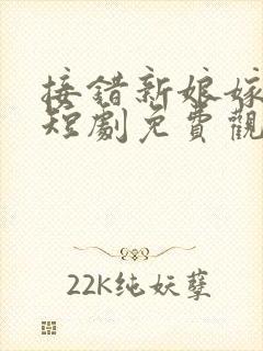 接错新娘嫁对郎短剧免费观看
