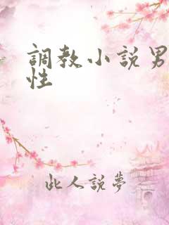 调教小说男男双性