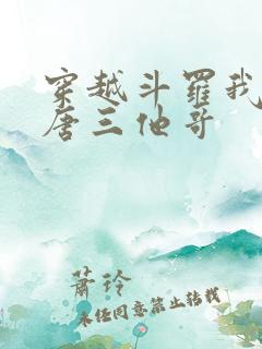 穿越斗罗我成了唐三他哥