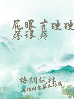 屁眼有硬硬的疙瘩很疼