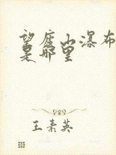 望庐山瀑布写的是哪里