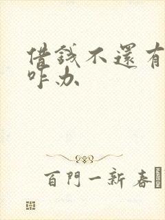 借钱不还有欠条咋办