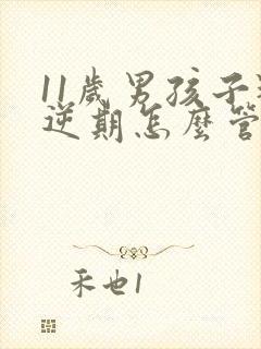 11岁男孩子叛逆期怎么管教最合适