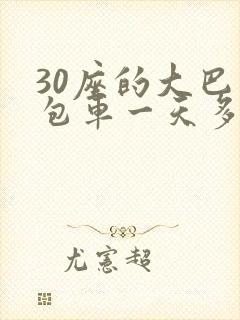 30座的大巴车包车一天多少钱