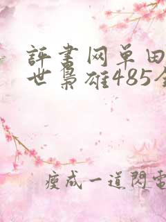 评书网单田芳乱世枭雄485全集
