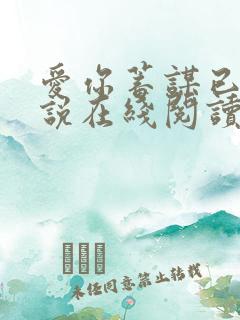 爱你蓄谋已久小说在线阅读