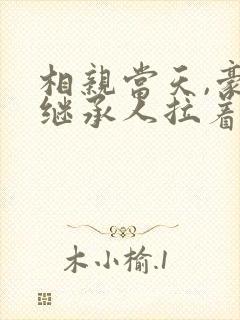 相亲当天,豪门继承人拉着我领证完本
