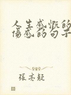 人生感慨的句子伤感的句子