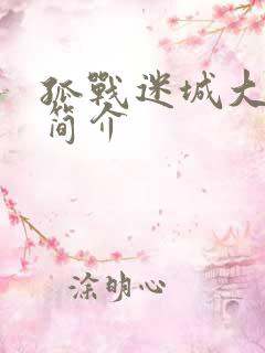 孤战迷城大结局简介