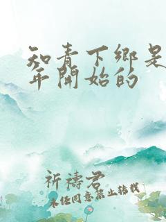知青下乡是哪一年开始的