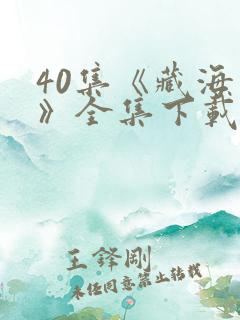 40集《藏海传》全集下载