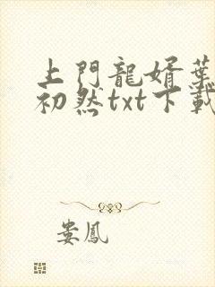上门龙婿叶辰萧初然txt下载